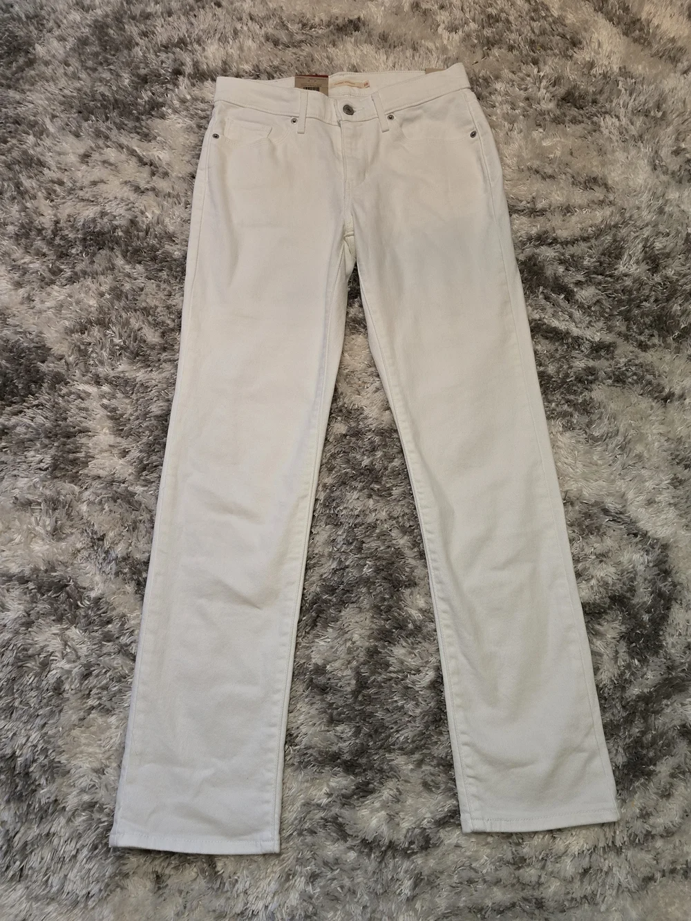 Levi's Women's White Straight-Leg Jeans